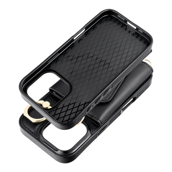 A-One Brand - iPhone 16 Pro Mobilskal Wonder Korthållare - Svart