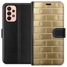 iSecrets - Pl&aring;nboksfodral till Samsung Galaxy A23 med Gyllene Murstenar