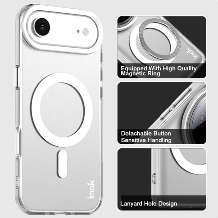 Imak - IMAK iPhone 17 Air Mobilskal MagSafe Anti Drop - Vit
