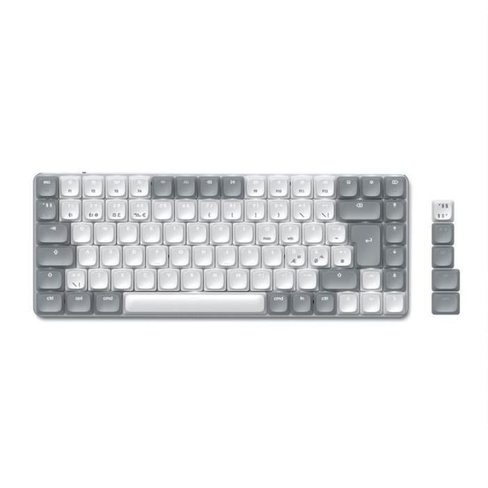 Satechi - Satechi SM1 Slim Mekaniskt Bakbelyst Tangentbord Nordisk Layout - Ljusgrå
