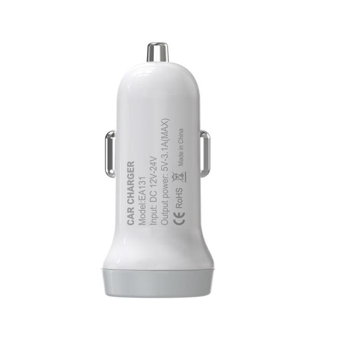 Devia - Devia Billaddare 2x USB 3.1A Smart - Vit