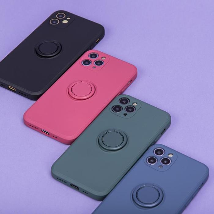 OEM - Xiaomi Redmi Note 9 Mobilskal Finger Grip - Svart