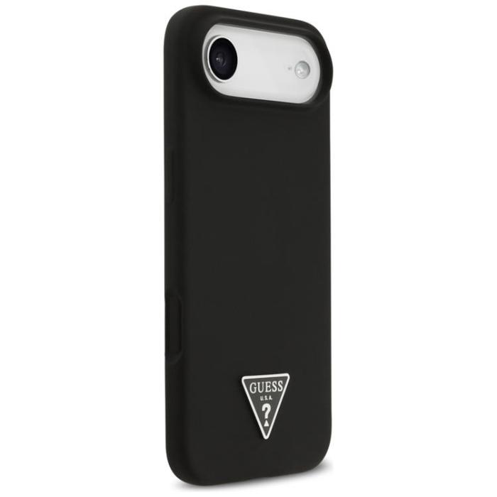 Guess - Guess iPhone 17 Air Mobilskal MagSafe Silikon Triangle Logo - Svart