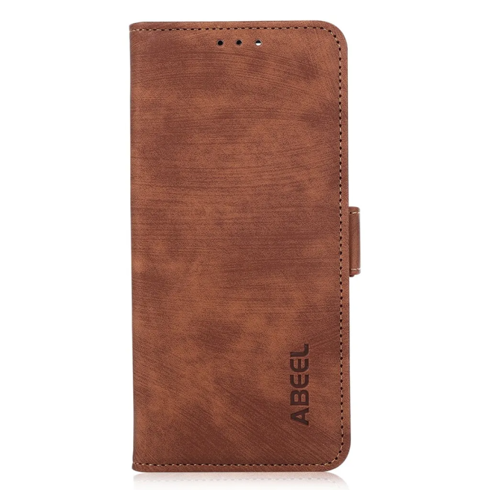 ABEEL - ABEEL iPhone 15 Pro Max Plånboksfodral - Brun