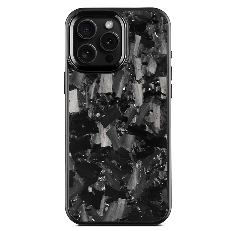 iPhone 16 Pro Max Mobilskal MagSafe Aramid Fiber med metallbåge - Silver | 2353 | AlltMobil