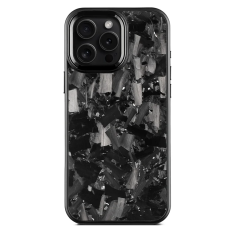 A-One Brand - iPhone 16 Pro Max Mobilskal MagSafe Aramid Fiber med metallbåge - Silver