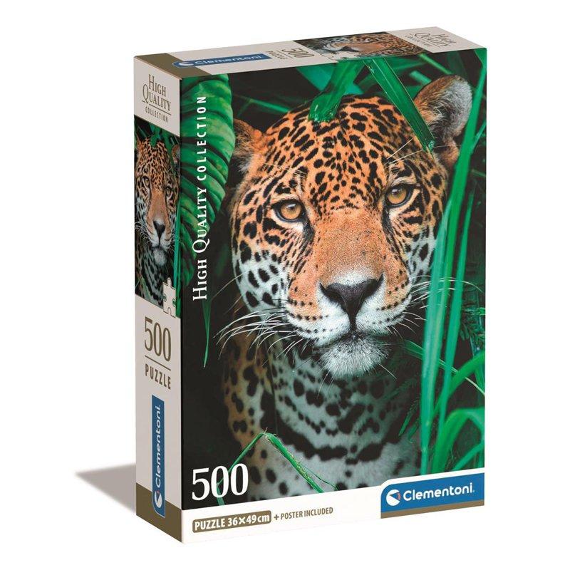 CLEMENTONI Pussel 500 Pcs CB High Quality Collection Jaguar in the Jungle
