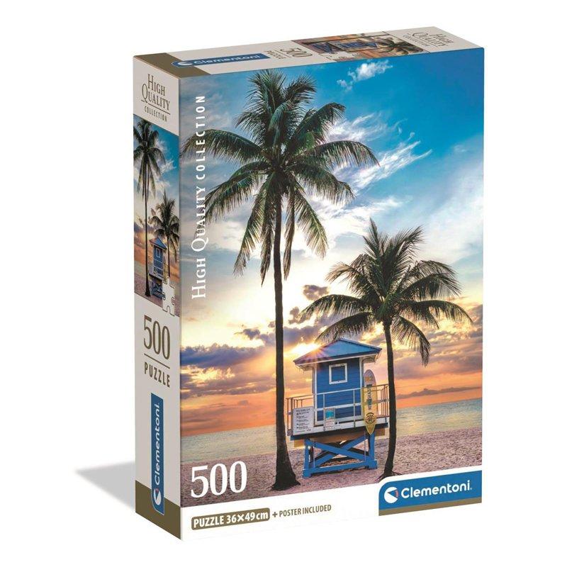 CLEMENTONI Pussel 500 Pcs CB High Quality Collection Miami Beach Florida