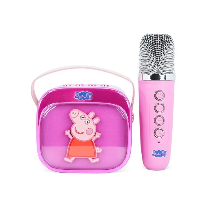 Peppa Pig - PEPPA PIG Karaokehögtalare med Mikrofon Greta Gris Popsing LED
