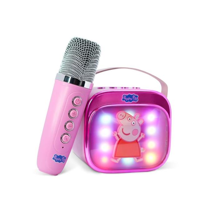 Peppa Pig - PEPPA PIG Karaokehögtalare med Mikrofon Greta Gris Popsing LED