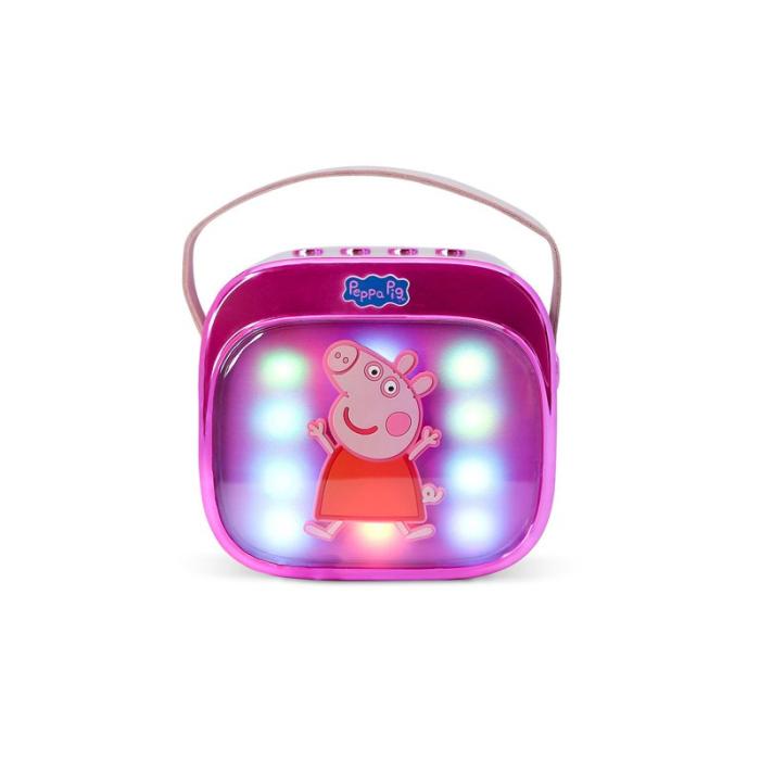 Peppa Pig - PEPPA PIG Karaokehögtalare med Mikrofon Greta Gris Popsing LED