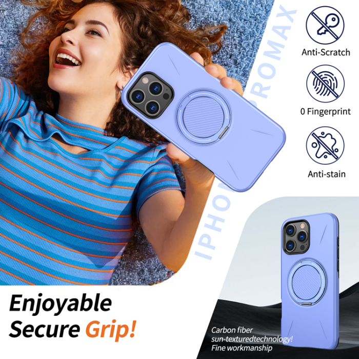 A-One Brand - iPhone 16 Pro Mobilskal MagSafe Rotating Kickstand TPU + PC