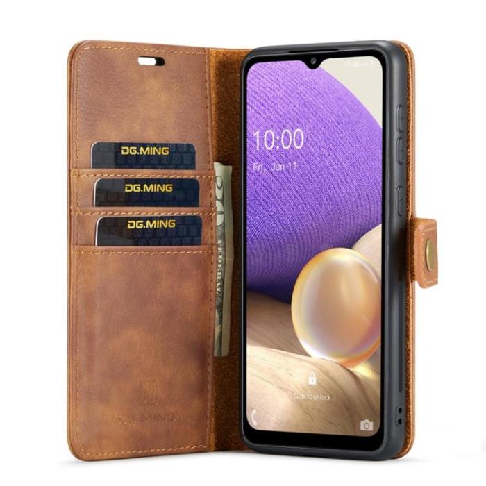 DG.MING - DG.MING Folio Flip Detachable Plånboksfodral Galaxy A33 5G - Brun