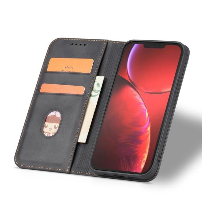 OEM - iPhone 13 Pro Max Plånboksfodral Magnet Fancy - Svart