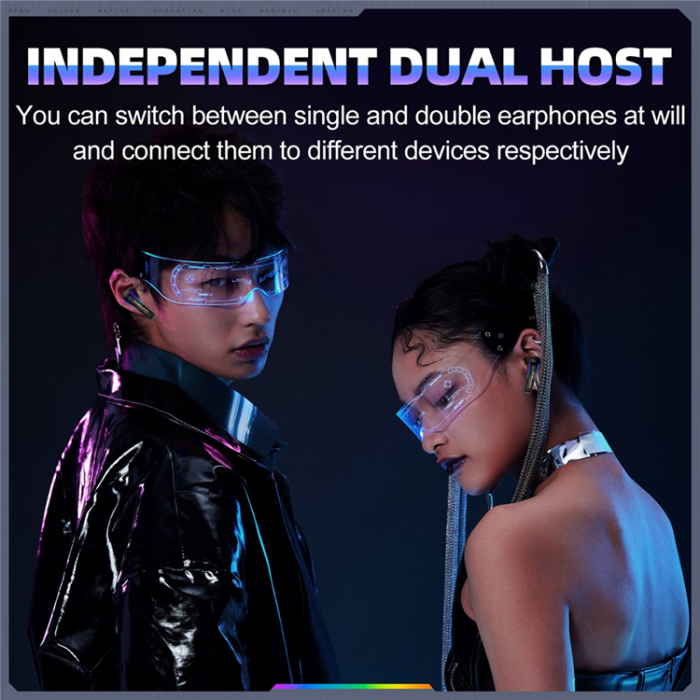 ONIKUMA - ONIKUMA TWS Trådlösa Bluetooth Hörlurar In-ear Vattentäta IPX4 T27 - Svart