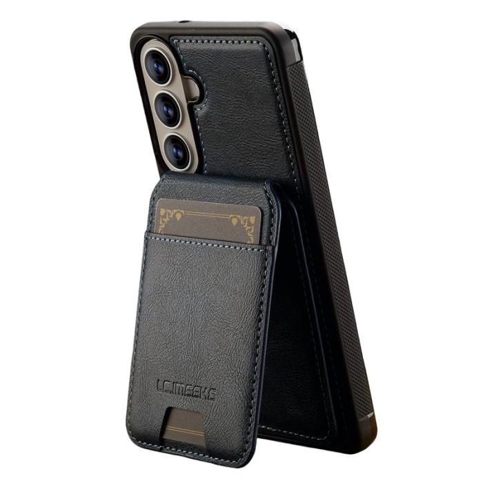 LC.imeeke - LC.IMEEKE Mobilskal för Samsung Galaxy S26 Magnetiskt TPU med kortfack - Blå