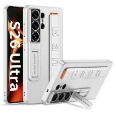 GKK - GKK Mobilskal f&ouml;r Samsung Galaxy S26 Ultra PC + TPU Kickstand - Silver