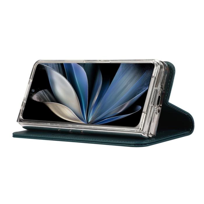 ABEEL - ABEEL Samsung Galaxy Z Fold5 Plånboksfodral RFID-Skydd Konstläder - Grön