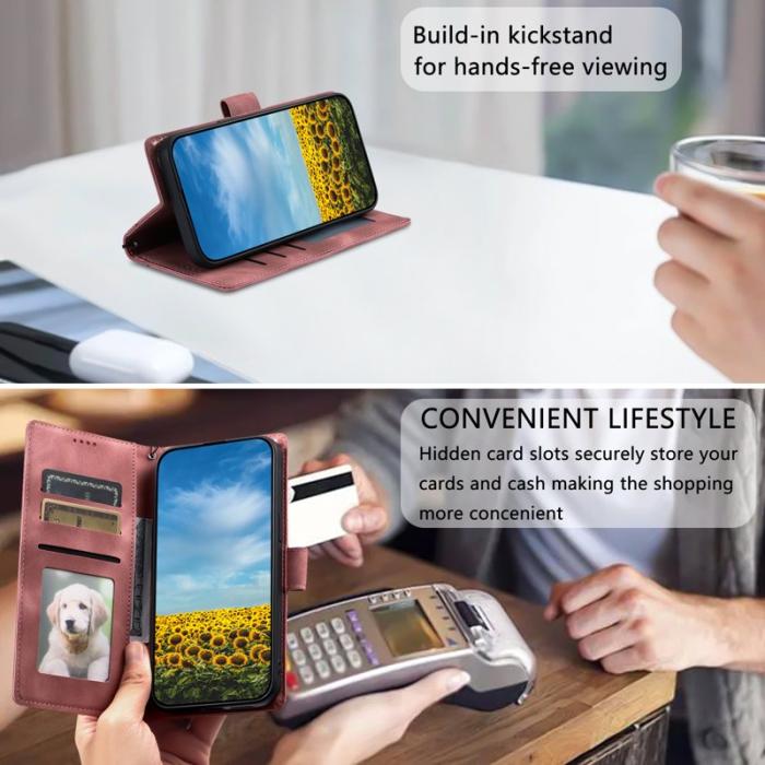 OEM - Samsung Galaxy S26 Plånboksfodral Imprinted Totem Konstläder - Roséguld