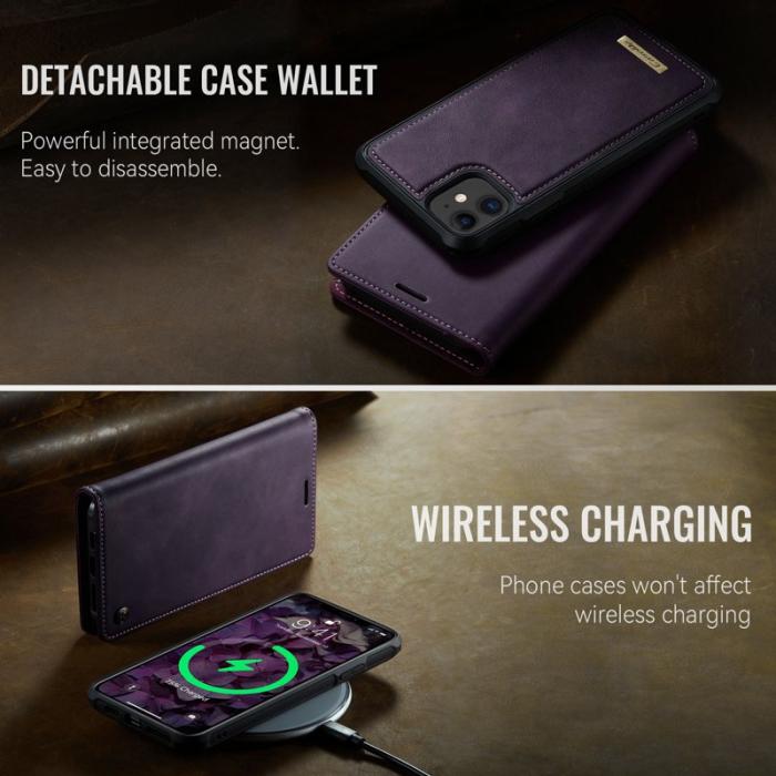 Caseme - CASEME C49 Mobilskal till iPhone 11 MagSafe RFID Blocker Lila
