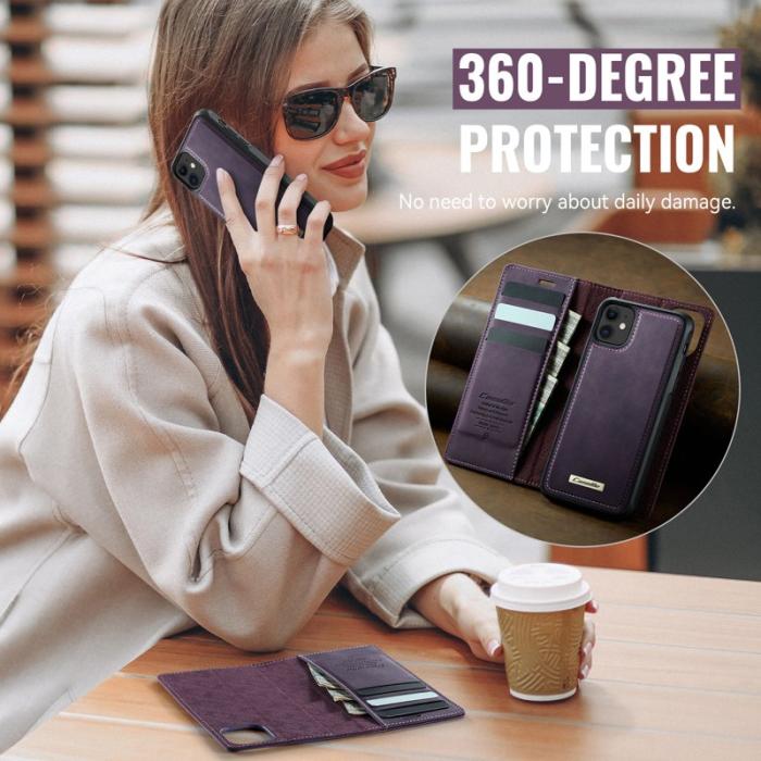 Caseme - CASEME C49 Mobilskal till iPhone 11 MagSafe RFID Blocker Lila