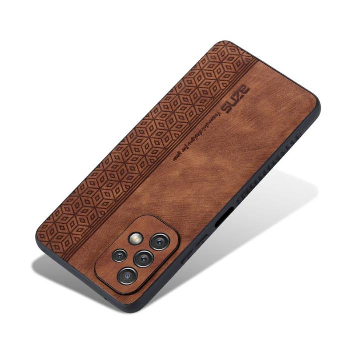 AZNS - AZNS Samsung Galaxy A23 Fodral - KonstLäder - Brun