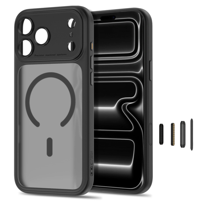 Tech-Protect - Tech-Protect Mobilskal För iPhone 18 Pro Magsafe Magpeak - Matte Svart