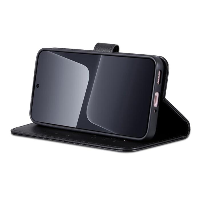 AZNS - AZNS Xiaomi 14 Plånboksfodral Anti-scratch TPU + Konstläder - Svart
