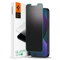 Spigen - Spigen Glas.tr iPhone 13/13 Pro/14/16e Härdat Glas Skärmskydd Privacy