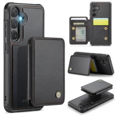 JEEHOOD - JEEHOOD J05 Fodral f&ouml;r Samsung Galaxy S23 FE Konstl&auml;der Svart