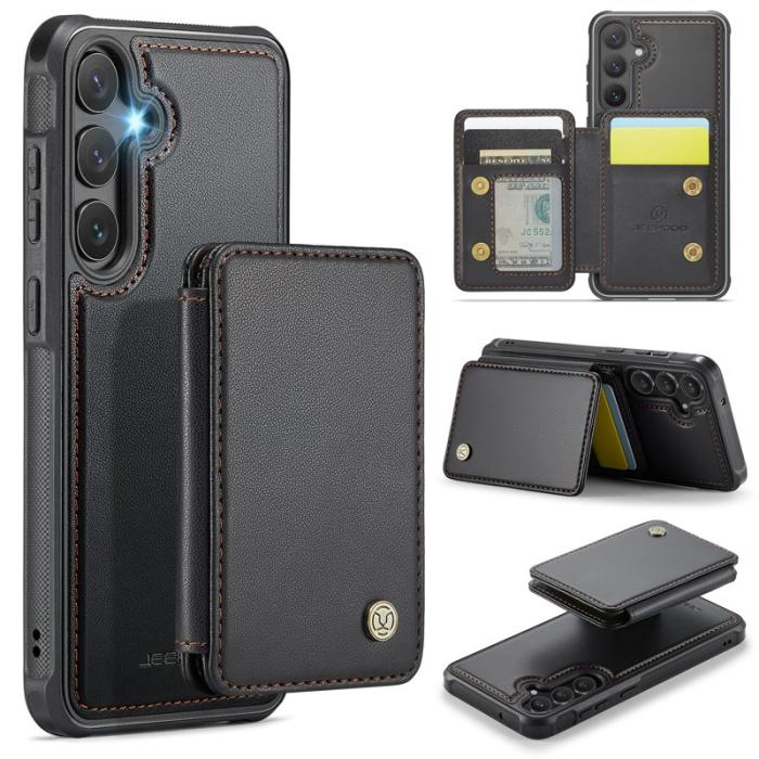 JEEHOOD - JEEHOOD J05 Fodral för Samsung Galaxy S23 FE Konstläder Svart