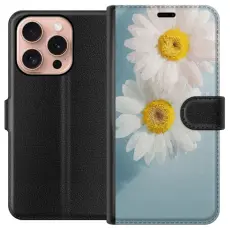 Gustaf - Pl&aring;nboksfodral till Apple iPhone 16 Pro med Sommarblommor