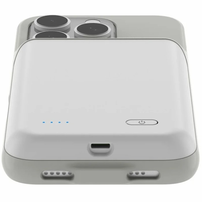 A-One Brand - iPhone 16 Pro Max Batteriskal 7000mAh - Vit