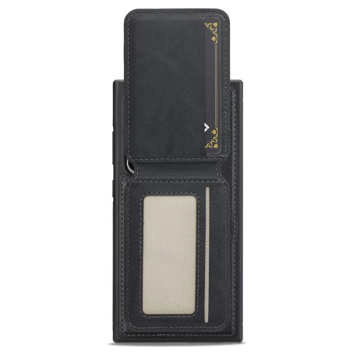 LC.imeeke - LC.IMEEKE L3 Samsung Galaxy S24 Ultra Fodral KonstLäder - Svart
