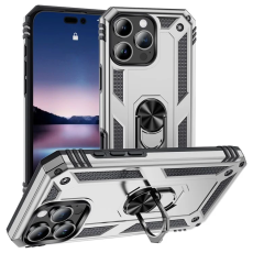 A-One Brand - iPhone 16 Pro Max Mobilskal Anti-drop med Kickstand - Silver