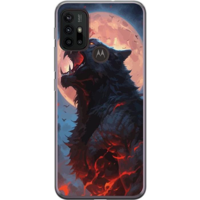 iSecrets - Mobilskal till Motorola Moto G30 med Ylande varg
