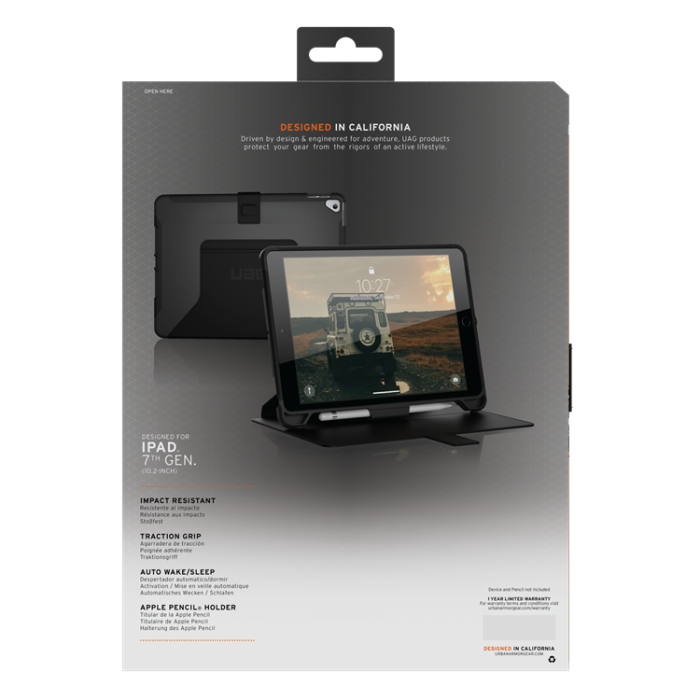 UTGATT1 - UAG Microsoft Surface Pro 7 Fodral Scout - Svart