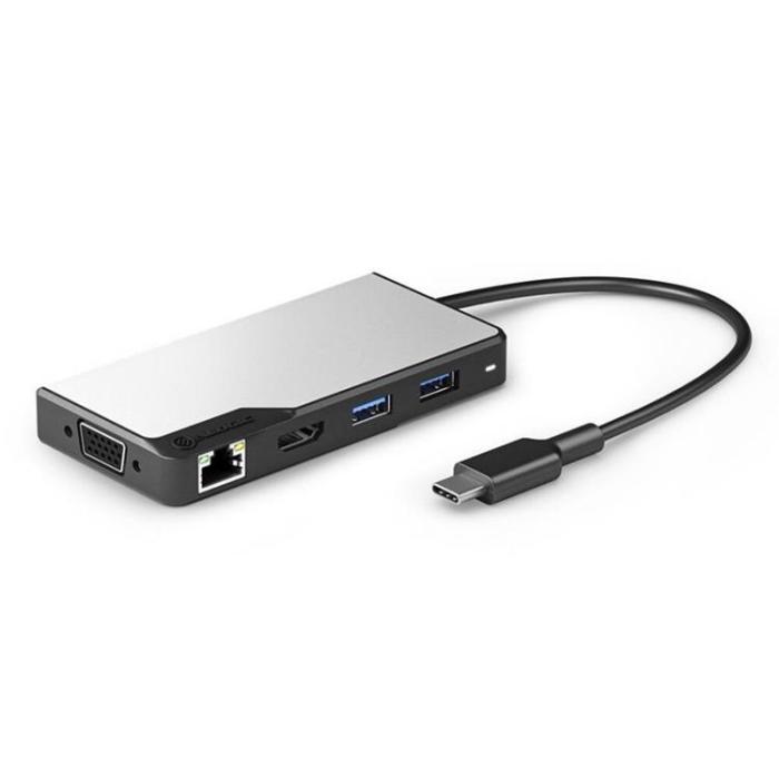 ALOGIC - ALOGIC USB-C Fusion MAX 6-i-1-Hubb V2 HDMI, USB, Ethernet och PD – Rymdgrå