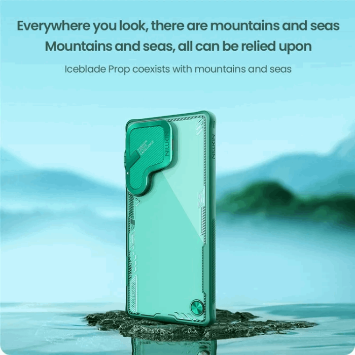 Nillkin - Nillkin Galaxy S25 Ultra Mobilskal Iceblade Prop Kickstand - Svart