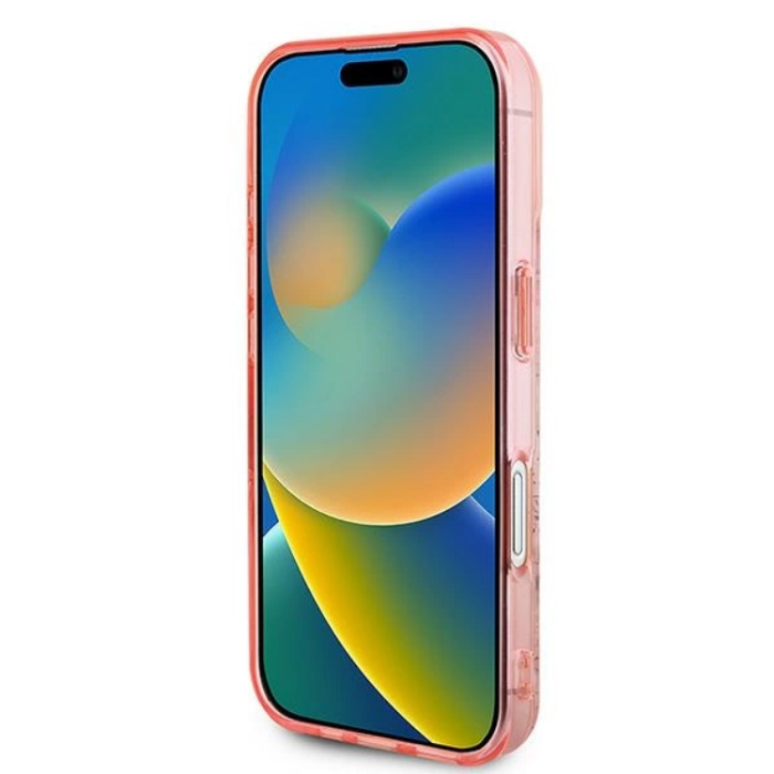 Guess - Guess iPhone 16 Plus Mobilskal MagSafe IML Flower & Tonal Circle