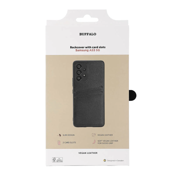 BUFFALO - Buffalo Galaxy A53 5G Mobilskal PU - Svart