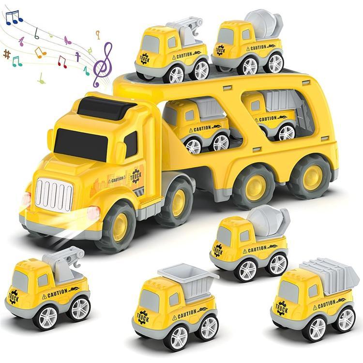 Barnlastbilar Leksaker Friktionsdrivna Minibilar för Barn (Ålder 1+) - Gul | 264 | AlltMobil