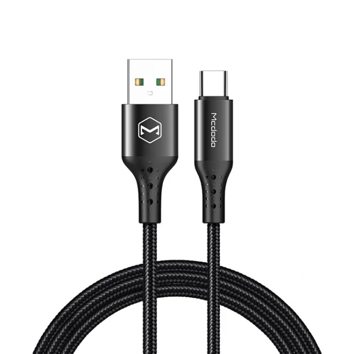 MCDODO - MCDODO USB-A - USB-C 5A Kabel 1.5M - Svart