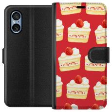 iSecrets - Plånboksfodral till Sony Xperia 10 VI med Tårta