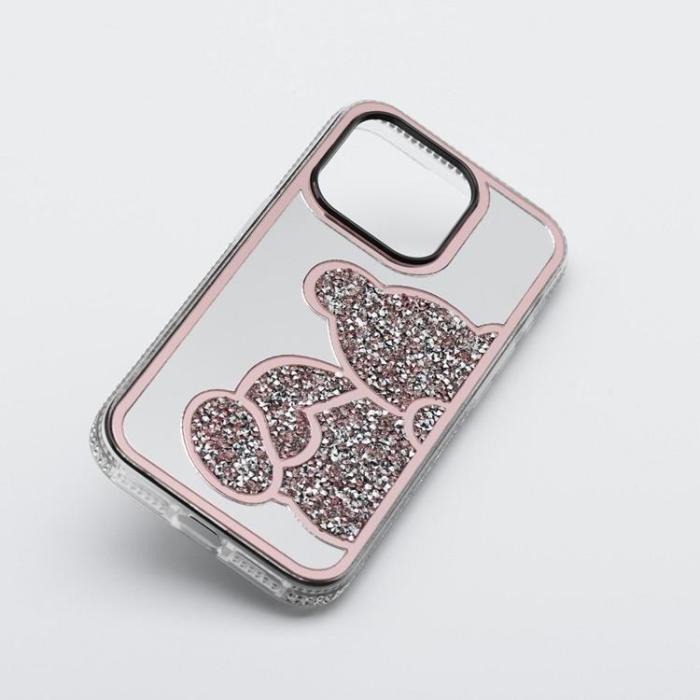 OEM - iPhone 14 Mobilskal Teddy Bear - Rosa