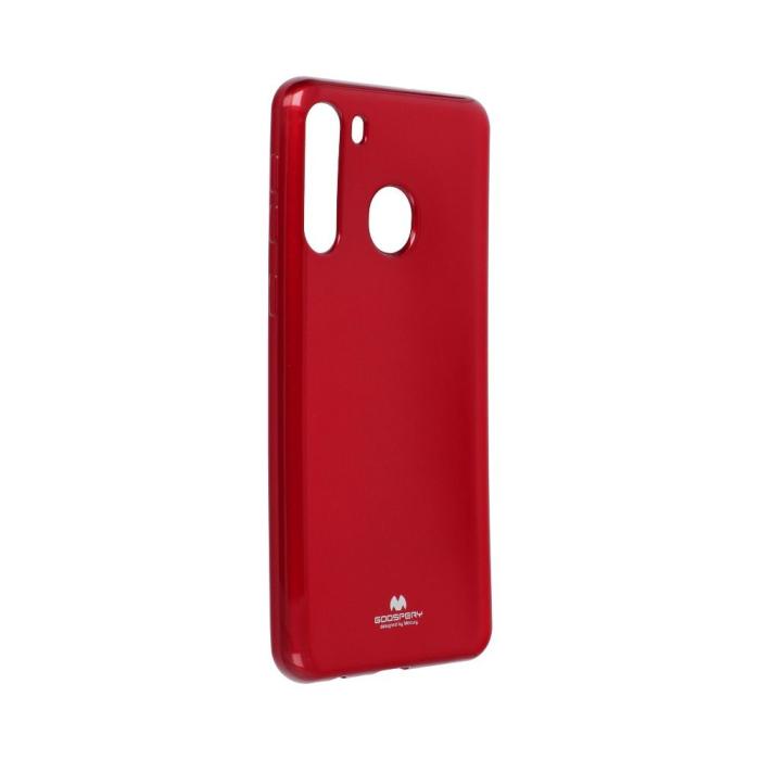 UTGATT1 - Galaxy A21 Skal Goospery Mercury Jelly Mjukplast - Röd