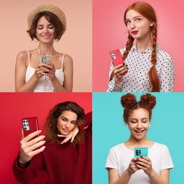 UTGATT1 - Galaxy A21 Skal Goospery Mercury Jelly Mjukplast - Röd