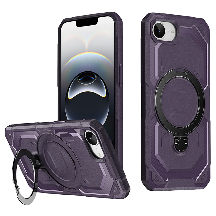 iPhone 16e Mobilskal MagSafe Kickstand TPU + PC - Lila (Lila) | 2353 | AlltMobil