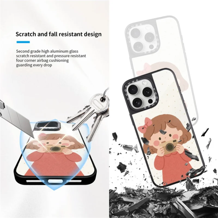 A-One Brand - iPhone 15 Pro Max Mobilskal MagSafe Aluminium Silikon