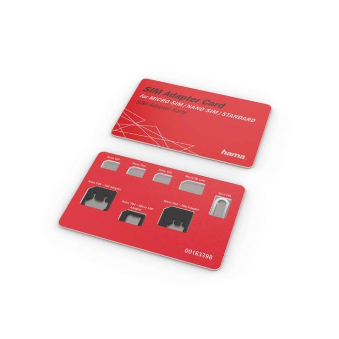 UTGATT1 - Hama SIM Adapter Set 3st till Nano Micro och Standard